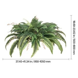 artificial ferns natural spread diameter 37 41 inch large hanging fake boston ferns sunlight resistant fake plant wall decor with 80 branches and flowerpot faux fern for home office outdoor 1.jpg