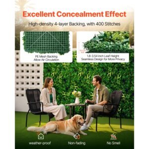artificial grass wall panels 12 pcs 20 x 20 inch 3d combination greenery boxwood panel for indoor outdoor green decor ivy fence covering privacy backdrop wall hedge screen for garden 2.jpg