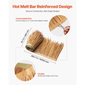 artificial thatch grass roof 13 x 328 ft mexican style tiki bar hut skirt thatch roofing roll waterproof fire resistant palapa duck blind grass for patio pool beach hawaiian party dcor 3.jpg