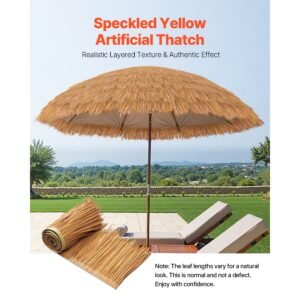 artificial thatch grass roof 16 x 164 ft mexican style tiki bar hut skirt thatch roofing roll waterproof fire resistant palapa duck blind grass for patio pool beach hawaiian party dcor 1.jpg