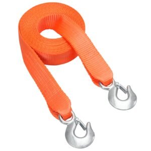 atv tow strap with hooks 2 inch x 20 foot 17000 lbs capacity durable recovery rope with security hooks for trucks and vehicles essential towing accessory for roadside assistance 3.jpg