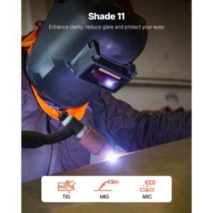 auto darkening welding lens 425 x 2 shade 11 true color welding lens with dual arc sensors gold coating compatible with most welding helmets for tig mig mma arc applications 5.jpg
