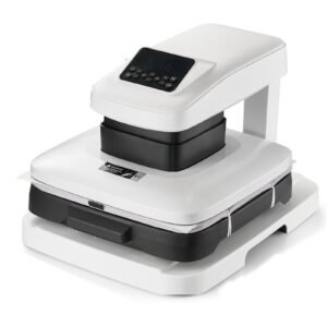 Auto Heat Press Machine, 15 x 15 inch, T-Shirt Press Machine with Auto Release and Adjustable Pressure, Digital Display, Rapid Heating, for Sublimation, Vinyl, Heat Transfer Projects, White