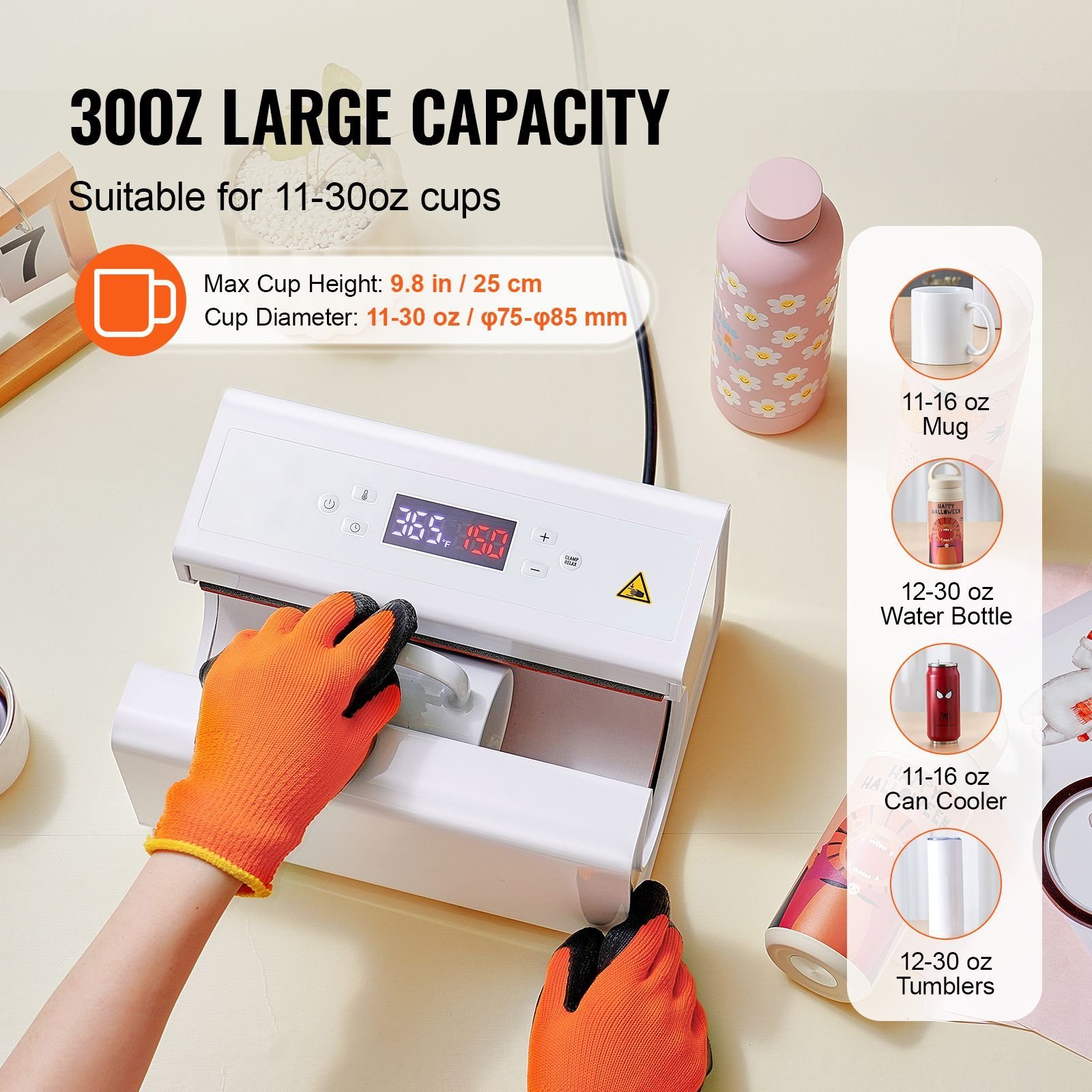 auto tumbler heat press machine mug heat press for 11 30oz sublimation tumblers heat up fast and even tumbler press with tape and glove temp and time setting for tumblers cups mugs white.jpg