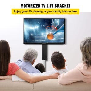 automated tv elevator for up to 50 screens 28 stroke with adjustable height from 38 to 65 remote controlled supports up to 132 lbs 1.jpg