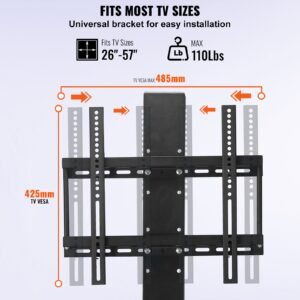 automated tv elevator for up to 50 screens 28 stroke with adjustable height from 38 to 65 remote controlled supports up to 132 lbs 3.jpg