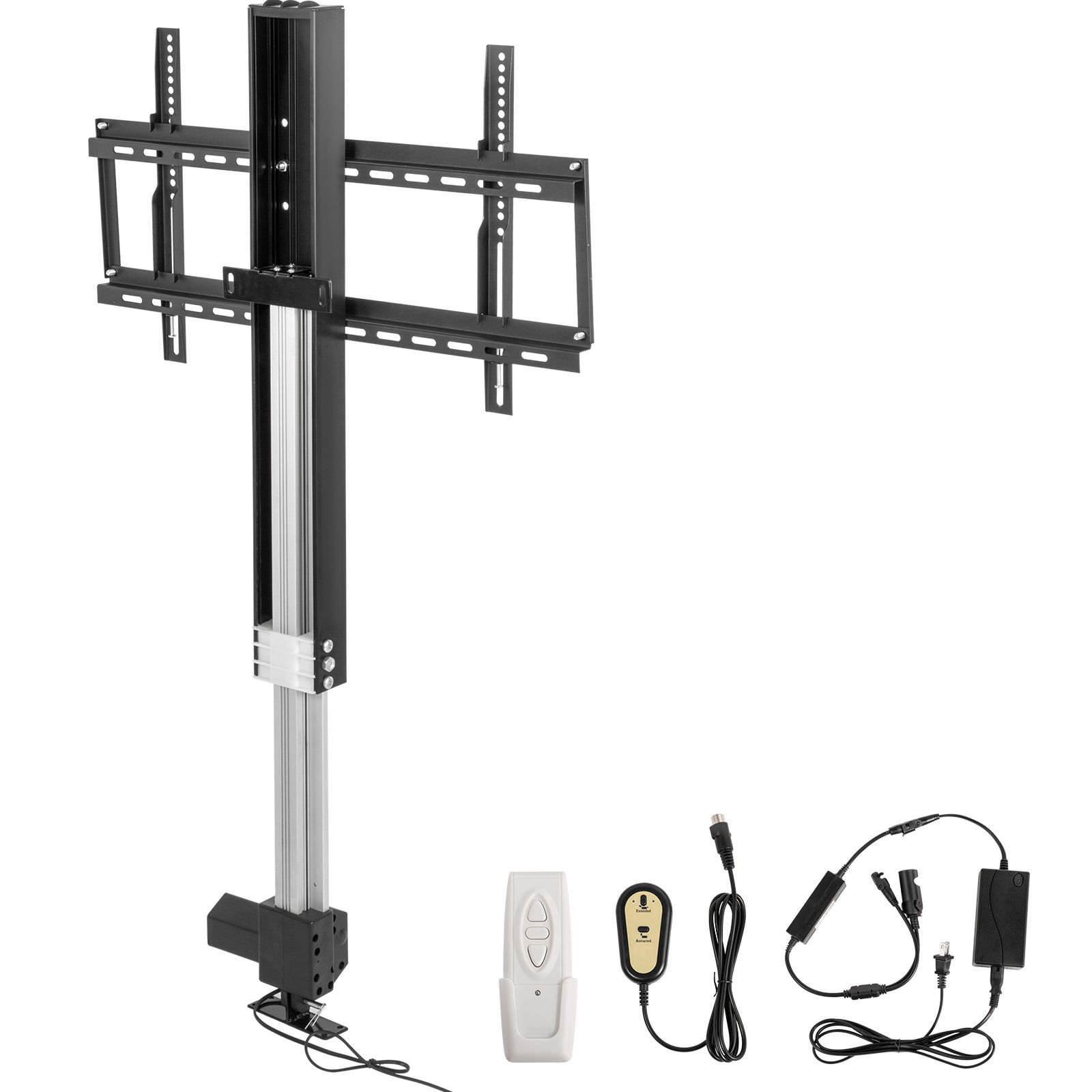 automated tv elevator for up to 50 screens 28 stroke with adjustable height from 38 to 65 remote controlled supports up to 132 lbs.jpg
