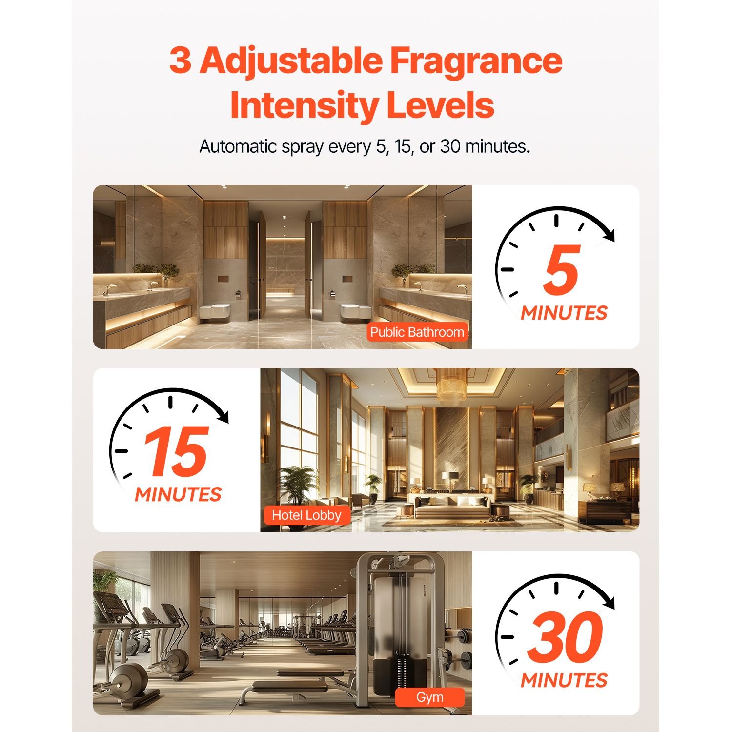 automatic air freshener spray dispenser 4 pack wall mounted or free standing battery operated multiple time settings for home indoor bathrooms offices hotels commercial places white.jpg