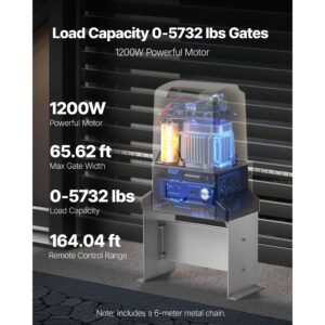automatic gate opener 1200w electric sliding gate opener for doors up to 656ft 5732lbs chain drive rolling door motor with infrared sensor 2 remote controls driveway gates opening system 1.jpg