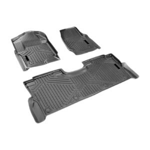 automotive floor mats fits for ford f250 f350 f450 f550 2017 2024 2025 super duty crew cab bucket seat with under seat storage 3 pcs front and 2nd row liners floor liners for trucks black 1.jpg