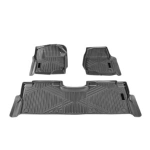 automotive floor mats fits for ford f250 f350 f450 f550 2017 2024 2025 super duty crew cab bucket seat with under seat storage 3 pcs front and 2nd row liners floor liners for trucks black 3.jpg