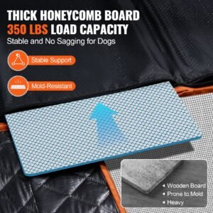 back seat extender dog car seat cover for back seat bed with mesh window and storage pocket supports 350lbs dog hammock for car dog car bed 54x256 for car suv truck 2.jpg