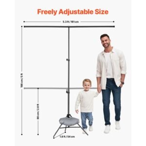 backdrop stand 5 x 65 ft adjustable photo backdrop stand kit portable background backdrop stand with 3 crossbars heavy duty projector screen stand for wedding photo video studio party 2.jpg