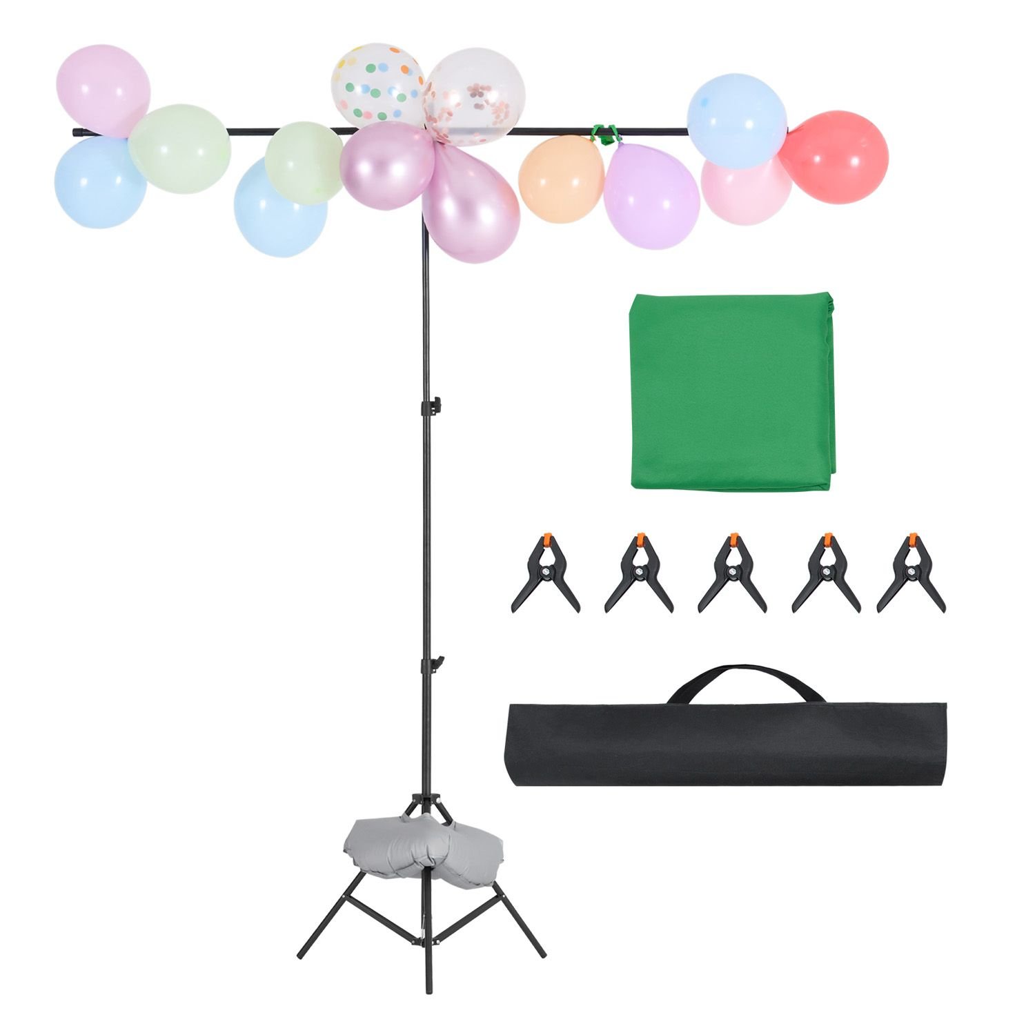 backdrop stand 5 x 65 ft adjustable photo backdrop stand kit portable background backdrop stand with 3 crossbars heavy duty projector screen stand for wedding photo video studio party.jpg