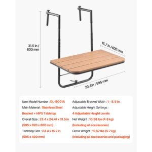 balcony hanging table 25 x 24 in folding balcony railing table outdoor balcony bar table for railings 4 level adjustable fit railing from 1 to 827 serving table for patio deck 5.jpg