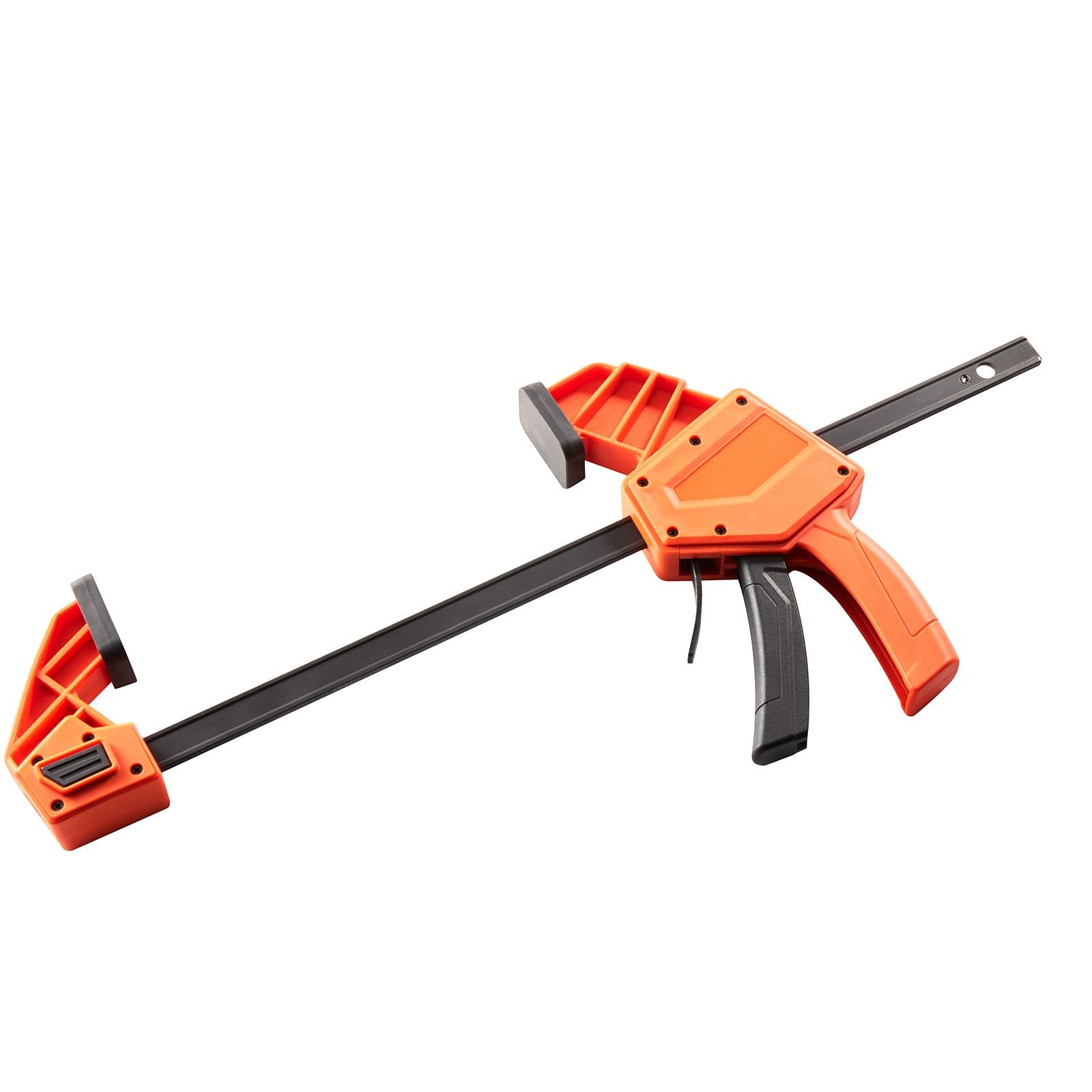 bar clamps for woodworking 2 pack 12 inch one handed clampspreader quick grip f clamp with 340 lbs load limit premium plastic and carbon steel for woodworking metal working orange black.jpg