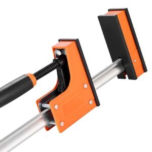bar clamps for woodworking 2 pack 30 inch parallel clamp set f clamp with 1500 lbs load limit even pressure high strength plastic and carbon steel for woodworking metal working orange 2.jpg