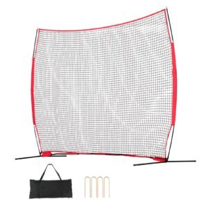 barricade backstop net 12x9 ft ball sports barrier netting portable practice equipment with carry bag protection screen for baseball softball lacrosse soccer hockey training for backyard.jpg