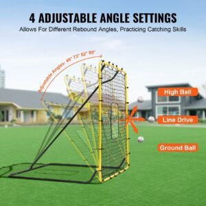 baseball and softball rebounder net 4 x 45 feet pitchback baseball nest for pitching and fielding training pitch return trainer rebound net with pitching target 4 adjustable angles 2.jpg
