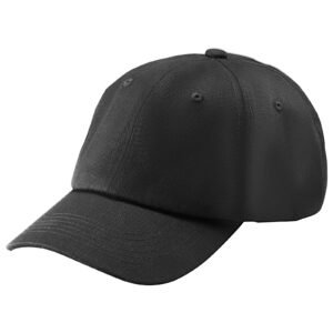 Baseball Cap, Plain Baseball Hat with Breathable Pure Cotton Fabric, Adjustable Size, Blank 12 Pack Bulk Caps Ideal for Running, Workouts or Outdoor Activities, 12 Pcs, Black