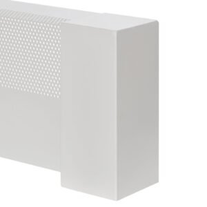 baseboard heater covers, basic series 3 ft standard electric heating unit front cover for home improvement, heavy duty steel, easy installation for bedroom replacing old cover, white