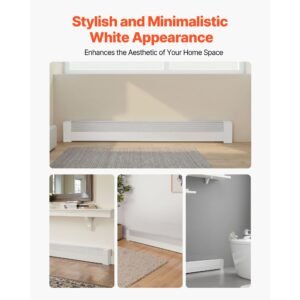 baseboard heater covers basic series 5 ft standard electric heating unit front cover for home improvement heavy duty steel easy installation for bedroom replacing old cover white 4.jpg