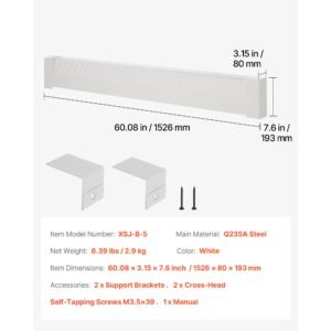 baseboard heater covers basic series 5 ft standard electric heating unit front cover for home improvement heavy duty steel easy installation for bedroom replacing old cover white 6.jpg