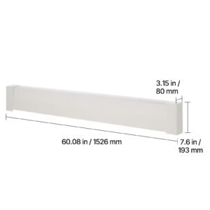 baseboard heater covers basic series 5 ft standard electric heating unit front cover for home improvement heavy duty steel easy installation for bedroom replacing old cover white 8.jpg