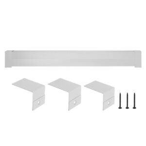 Baseboard Heater Covers, Basic Series 6 ft Standard Electric Heating Unit Front Cover for Home Improvement, Heavy-duty Steel, Easy Installation for Bedroom Replacing Old Cover, White