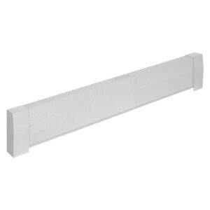 baseboard heater covers, premium series 4 ft standard electric heating unit front cover for home improvement, heavy duty steel, easy installation for bedroom replacing old cover, white