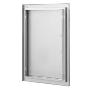 bbq access door 17w x 24h inch single outdoor kitchen door stainless steel flush mount door wall vertical door with handle for bbq island grilling station outside cabinet 4.jpg