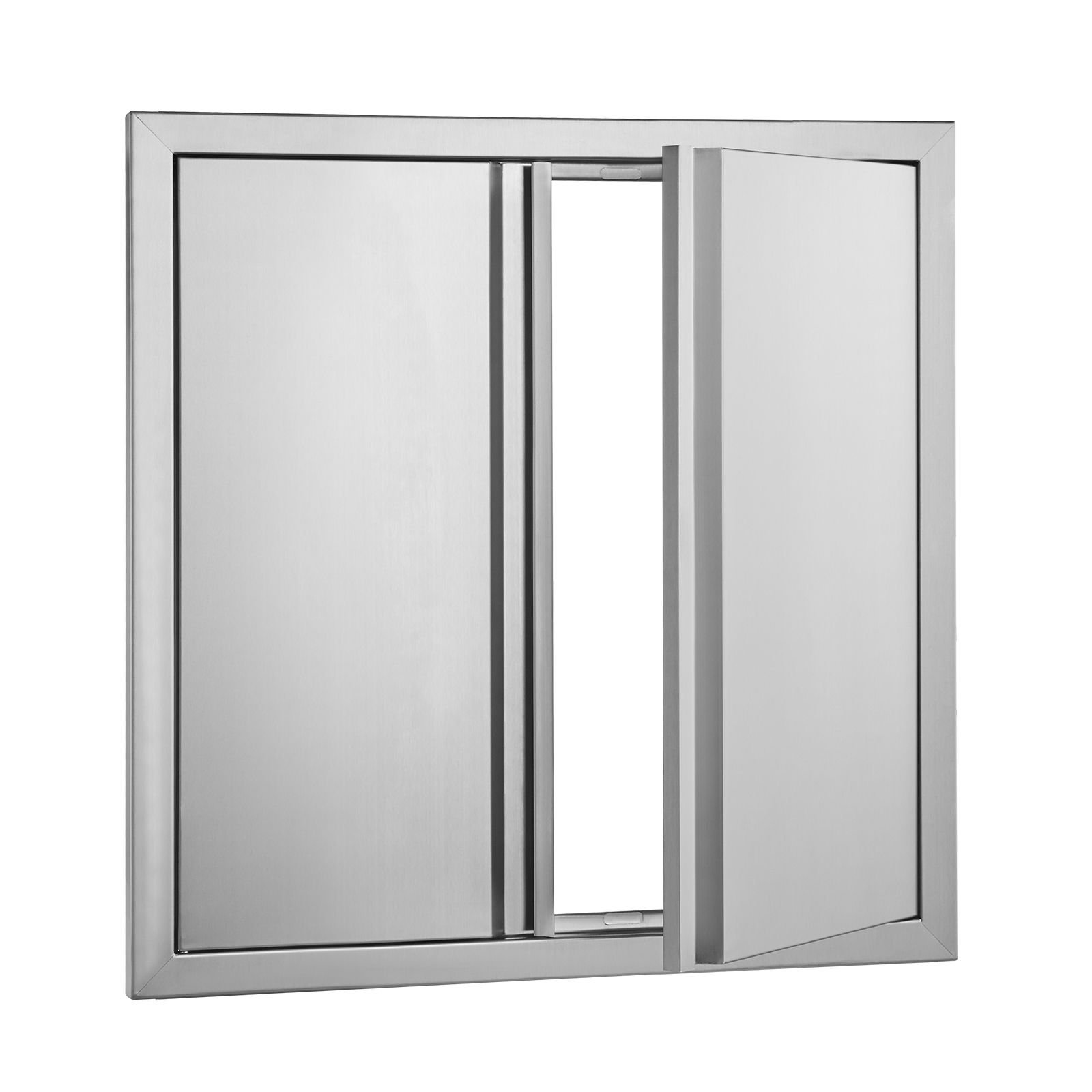 bbq access door 24w x 24h inch double outdoor kitchen door stainless steel flush mount door wall vertical door with recessed handles for bbq island grilling station outside cabinet.jpg