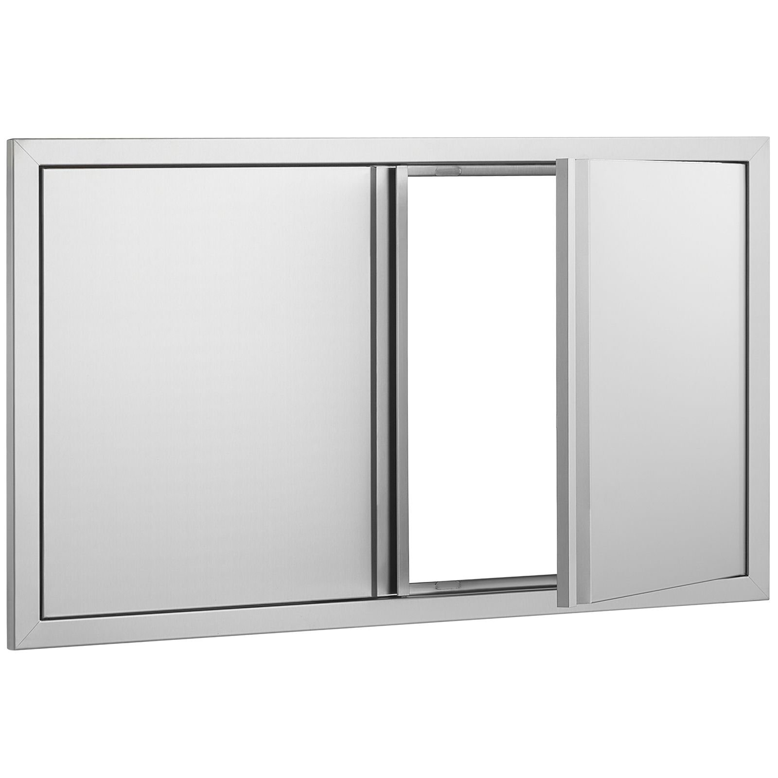 bbq access door 36w x 21h inch double outdoor kitchen door stainless steel flush mount door wall vertical door with recessed handles for bbq island grilling station outside cabinet.jpg