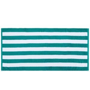 Beach Towel, 4 Pack Oversized Beach Towels, 30 x 60 in Cabana Striped Large Pool Towel, 100% Cotton Soft and Quickly Dry Thick Swimming Towels, for Vacation, Swimming, Beaches, and Bathroom