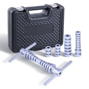 Bearing Press Kit, 25 Pcs, Bearing Race and Seal Driver Set with Bushings & Wrenches, Bushing Driver Tool Set, Heavy Duty Aluminum Alloy Seal Removal Installation Tool Kit with Storage Case