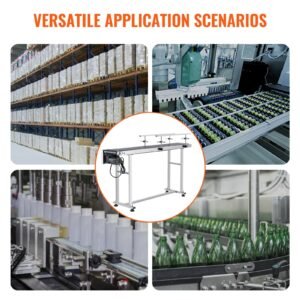 belt conveyor 59 x 78 inch conveyor table heavy duty stainless steel motorized belt conveyor for inkjet coding applications powered pvc belt anti static adjustable speed double guardrail 3.jpg