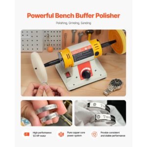 bench buffer polisher 12hp polishing and buffing machine 0 to 8000rpm benchtop polisher with 2pcs 4 cotton wheel 3pcs 3 abrasive fiber wheels polishing compound for metal jewelry wood 1.jpg