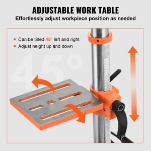 benchtop drill press 32 amp 5 speed adjustable drill press with 6501050180023503100 rpm 10 inch swing cast iron frame 0 45 tiltling worktable work light for drilling wood metal 5.jpg