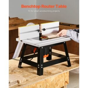 benchtop router table 24 in x 157 in bench top routing table with adjustable fence mdf top sturdy metal base 2 12 in dust collection port compatible with routes various drill bits 2.jpg