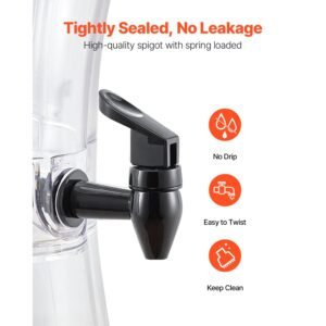beverage dispenser 34 gallon drink dispenser for parties plastic juice dispensers with no drip spigot iced tea lemonade juice water dispensers for restaurants hotels parties 2.jpg