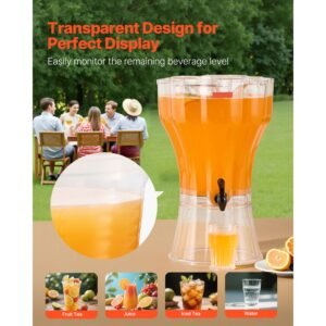 beverage dispenser 34 gallon drink dispenser for parties plastic juice dispensers with no drip spigot iced tea lemonade juice water dispensers for restaurants hotels parties 3.jpg