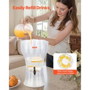 beverage dispenser 34 gallon drink dispenser for parties plastic juice dispensers with no drip spigot iced tea lemonade juice water dispensers for restaurants hotels parties 4.jpg