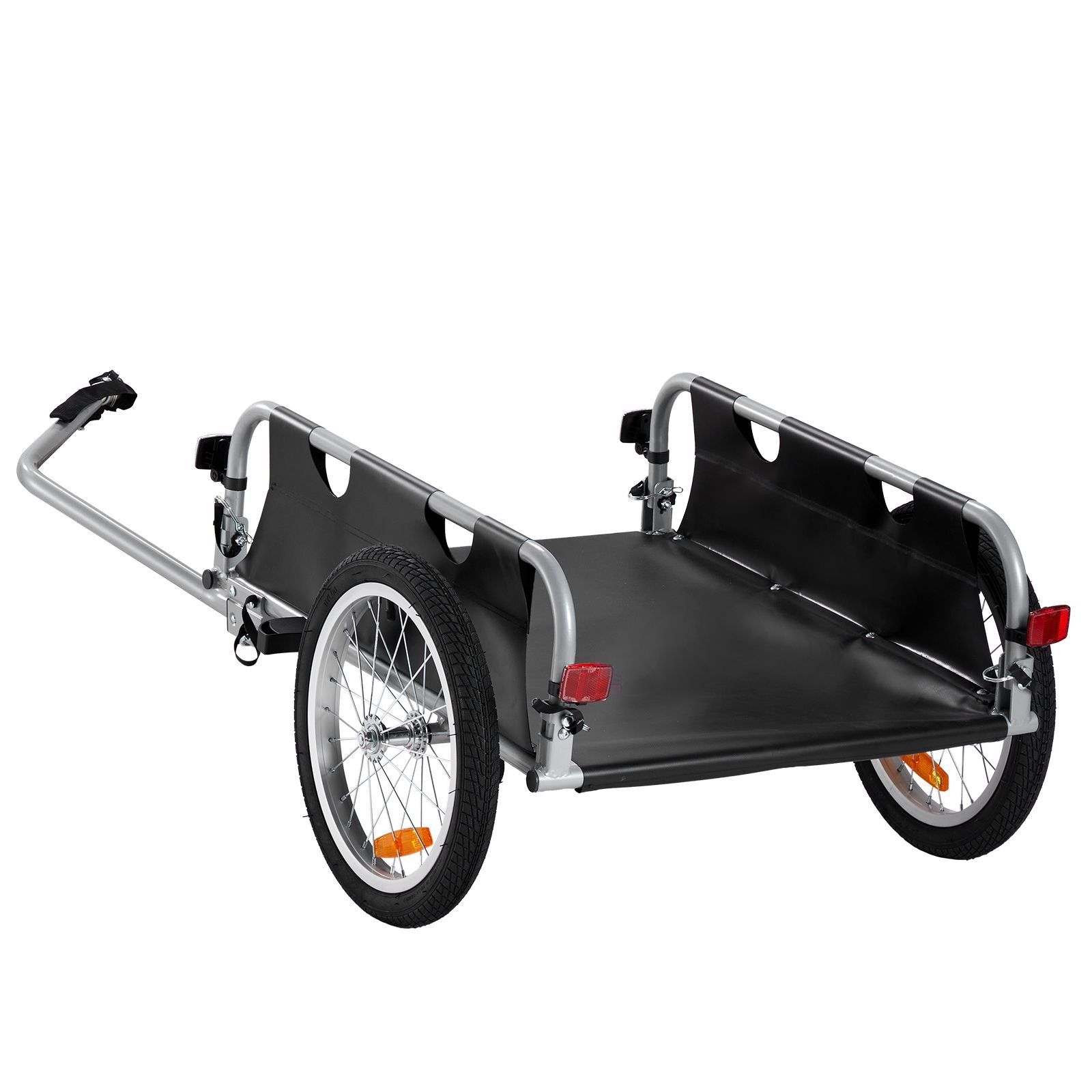 bike cargo trailer 100 lbs load capacity heavy duty bicycle wagon cart foldable compact storage quick release with universal hitch 16 wheels safe reflectors fits 22 28 bike wheels.jpg
