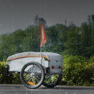 bike cargo trailer 88100160 lbs load capacity heavy duty bicycle wagon cart foldable compact storage with universal hitch 2.jpg
