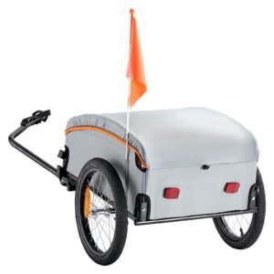 bike cargo trailer 88100160 lbs load capacity heavy duty bicycle wagon cart foldable compact storage with universal hitch.jpg