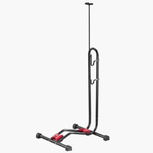 Bike Rack, Upright Bike Stand Floor for 16 to 27.5 Inch Mountain & Road Bikes, Vertical & Horizontal Bicycle Stand for Secure Parking and Storage in Garage, Truck Bed, Indoor, Outdoor, Black