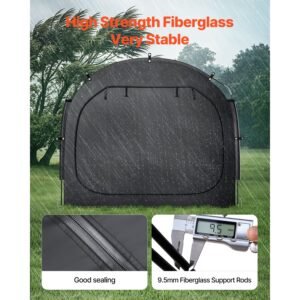 bike storage tent 3 to 4 bikes outdoor spacious bike storage tent with ventilated window waterproof easy to install bike tent with high strength fiberglass dual zippers fit for bicycle 3.jpg