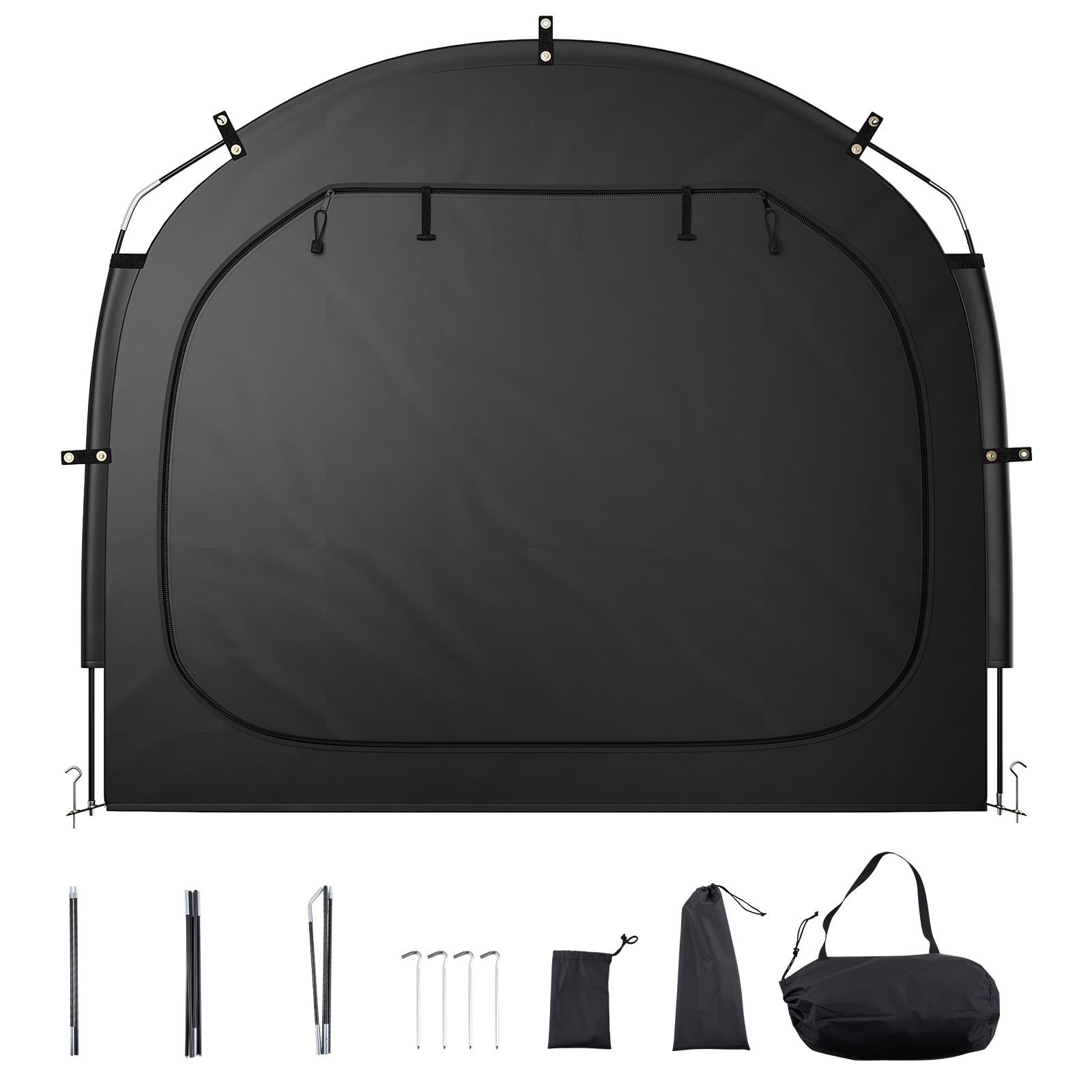 bike storage tent 3 to 4 bikes outdoor spacious bike storage tent with ventilated window waterproof easy to install bike tent with high strength fiberglass dual zippers fit for bicycle.jpg