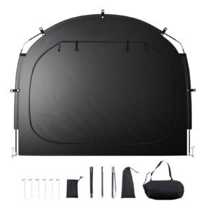 Bike Storage Tent, 5 Bikes, Outdoor Spacious Bike Storage Tent with Ventilated Window, Waterproof Easy-to-Install Bike Tent with High Strength Fiberglass & Dual Zippers, Fit for Bicycle