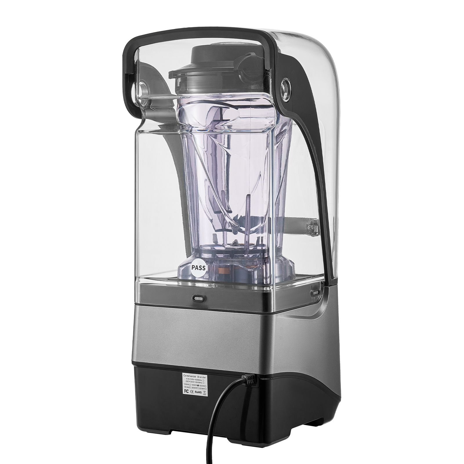 blender for smoothies, 135 oz 1400w, professional blender with powerful motor, multi functional food processing blender with noise cover for smoothie/milkshake/juice, fits for kitchen